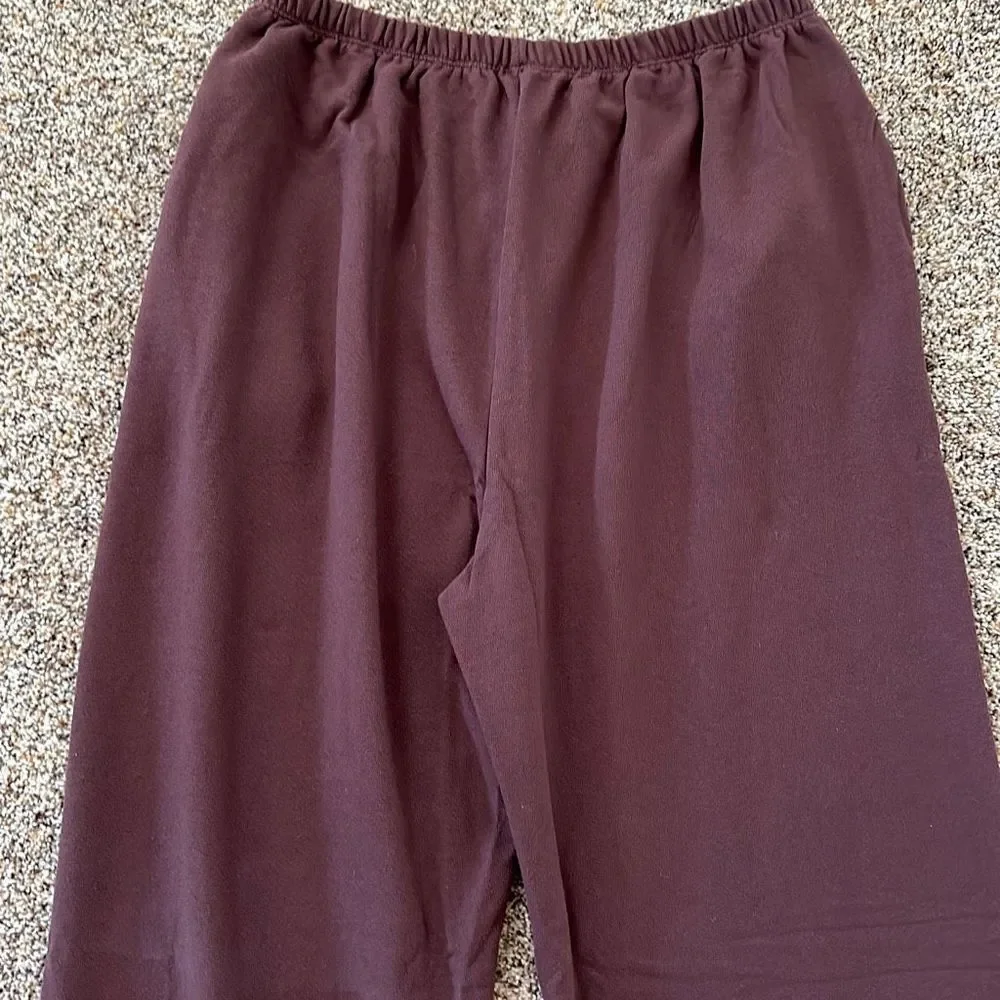 Naked Wardrobe Soft Sweatpants Elastic Waist in Chocolate Brown Size 1X - Picture 7 of 7